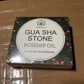Gua Sha Massage Tools & Rosehip Oil In One Set, Nature Jade Stone Facial Gua Sha Products For Skin Massage, Beauty And Moisturizing , With Nice T (Option: Green)