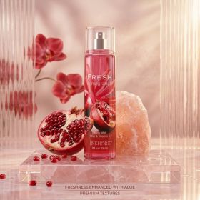Fragrance Body Mist - Large Size 8 Fl. Oz,236 Ml - Refreshing Scented Mist With Aloe & Vitamin E For Daily Hydration (Option: Pomegranate)